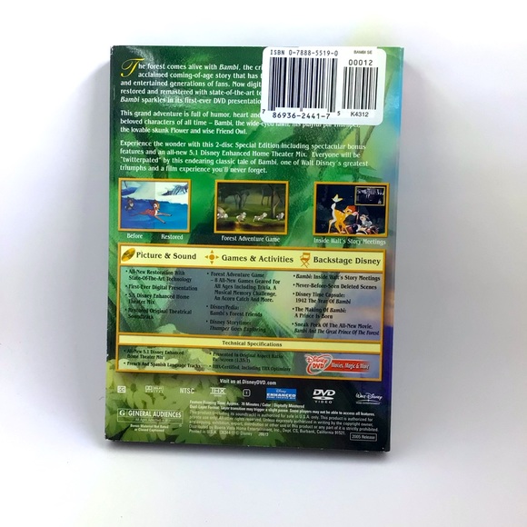 BAMBI PLATINUM EDITION - 2-Disc Special - Picture 5 of 14